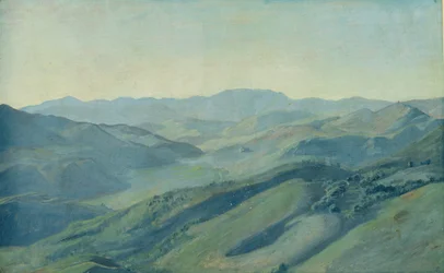 Vue de la campagne au Tyrol, vers 1842
